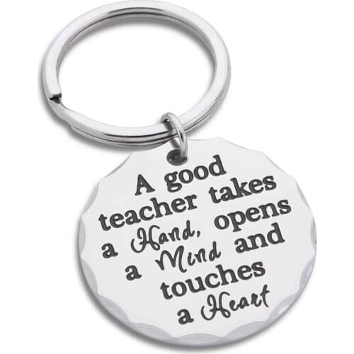 Thank You Teacher Gifts Appreciation Keychain for Teacher Women Man from Student Nanny Gifts for Preschool Teachers Key Ring