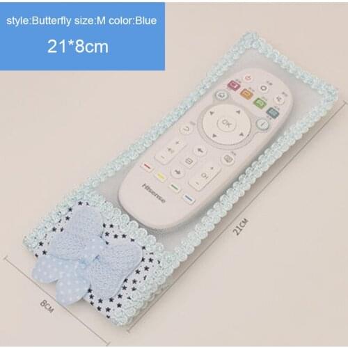 Bear Fabric Lace TV Air Conditioning Remote Control Bow Cover Dust Bag Case STTA889