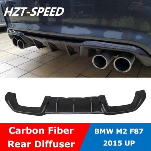 F87 MP Style Carbon Fiber Rear Bumper Lip Shovel Spoiler Chin Diffuser For BMW M2 F87 Modify 2015 Up