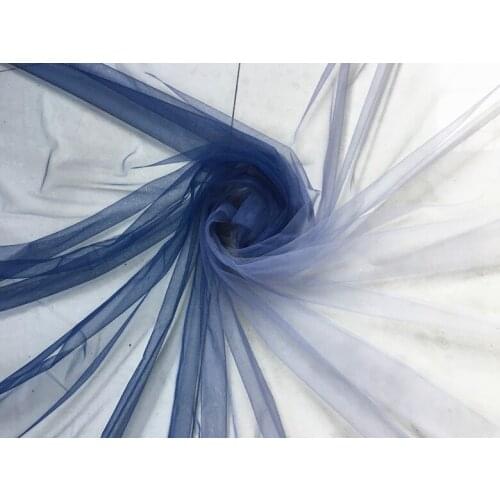 Gradient Blue Gray Black White Lace Mesh Fabric Organza Gradient Soft Mesh Tulle Lace Fabrics DIY Meterial For Dress Home Decors