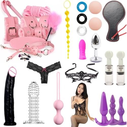 Sex Toys For Women Adult SM Sex Products Sex Toys BDSM Bondage Erotic Handcuffs Anal Plug Dildo Vibrator Adult Games