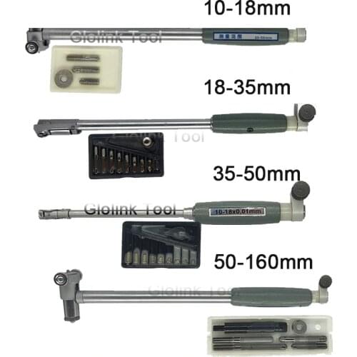 50-160mm Inner Diameter Gauge Measuring Rod + Probe (no indicator) Accessories Inner 10-18mm 18-35mm 35-50mm Diameter Gauge Tool