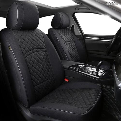 KOKOLOLEE Custom FLAX car seat covers set For Porsche Cayman Macan panamera Cayenne Boxster Automobiles Seat Covers car seats