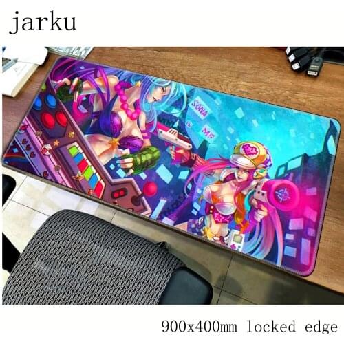 Miss fortune mousepad gamer 900x400X3MM gaming mouse pad large High-end notebook pc accessories laptop padmouse ergonomic mat