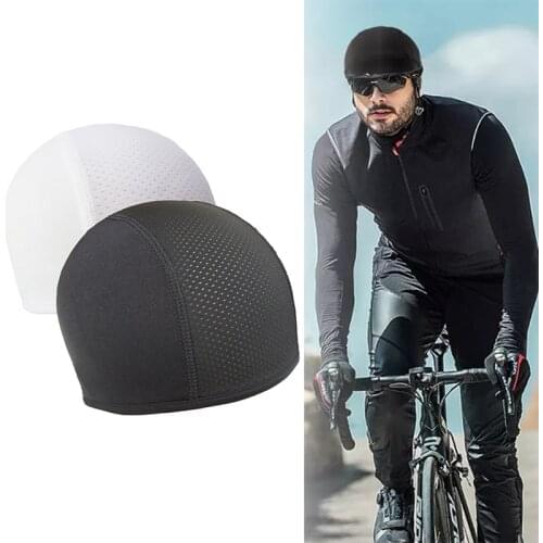 Bicycle Cap Head Cover Skull Cap Motorcycle Helmet Inner Liner Beanie Quick Dry Breathable Racing Hat