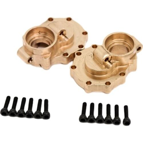 Brass C Seat + Gear Inner Cover Rear Axle Gear Cover Housing Set for 1/10 TRX-4 TRX-6 RC Crawler Car Upgrade Parts