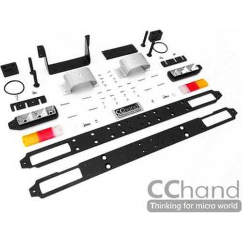 Metal Rear Bumper+Pedal set For RC4WD 1/10 Gelande II Cruiser/FJ40 G2 Jeep RC