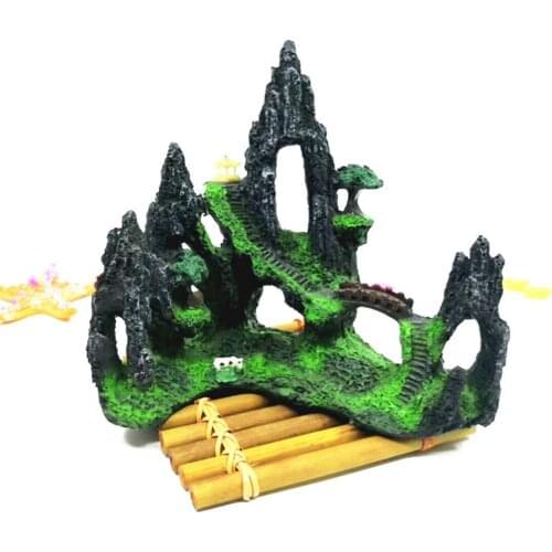 Fashion New Resin Simulation Rockery Artificial Hill Aquarium Fish Tank Landscape Ornaments