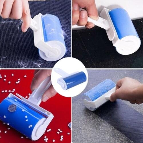 1pc Washable Roller Cleaner Lint Remover Sticky Picker Pet Hair Clothes Fluff Remover Reusable Brush Household Cleaner WiperTool