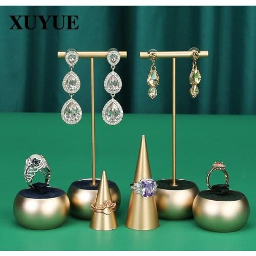 New earring display stand, metal round bottom ring, earring stand, jewelry props, earring stand, jewelry display stand in stock