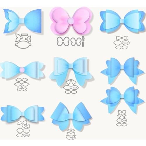 New Arrival Bow Metal Cutting Dies TTemplates for DIY Scrapbooking Material Photo Album Craft Paper Card Making Decorative