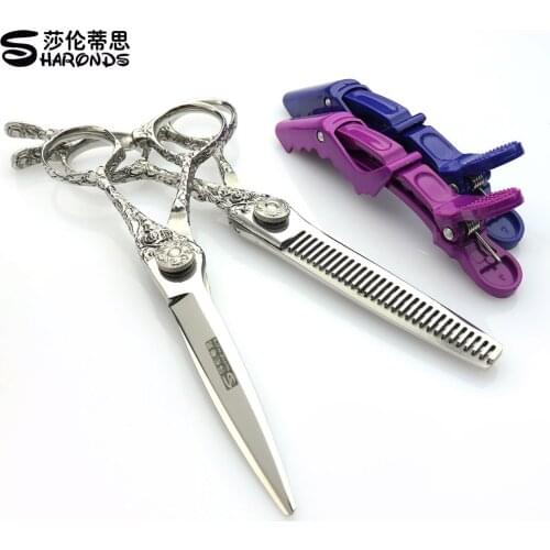 Sharonds Professional Salon Hairdresser Scissors Thinning Scissors Japan 440c17.5cm Stainless Steel Cutting Scissors