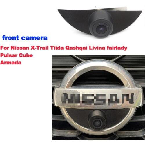 Car Special Front HD high quality Camera For Nissan X-Trail Tiida Qashqai Livina fairlady Pulsar Cube Armada Waterproof CCD HD