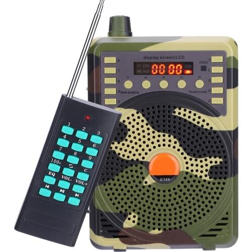 Portable Electronic Bird Caller Hunting Decoy Calls MP3 Speaker Remote Controller Kit (EU Plug)