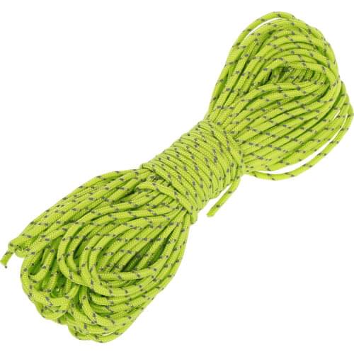 Outdoor 20M Reflective Rope Paracord Cord Tent Wind Rope Fixed Rope Fishing Gear Lanyard 1Inner Strand For Camping Awning