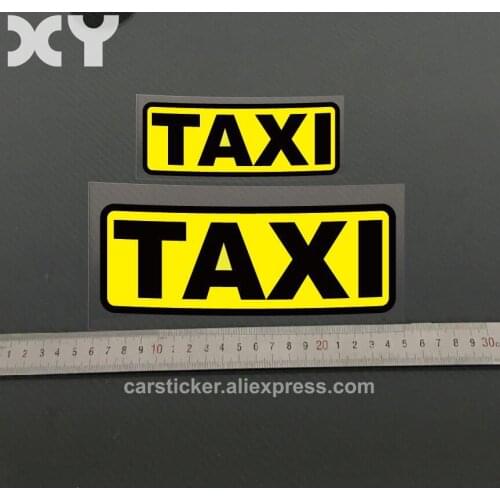 High Quality Motorcycle Stickers Decals Car Styling Reflective Type Car Stickers TAXI Stickers For Car Bumper Accessories