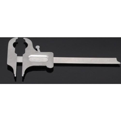 Stainless Steel Dental Vernier Valiper Orthodontic Technician Ruler Tenth Gauge For Dentist Lab