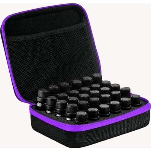 30 Bottle 5ML 10ML 15ML Essential Oil Case Perfume Essential Oil Box Travel Portable Carrying Holder Nail Polish Storage Bag 30