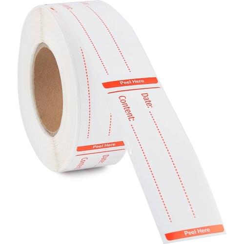 300 Pieces Removable Food Storage Self-Adhesive Sticker 1 x 3 Inch Refrigerator Freezer Storage Classification Labels