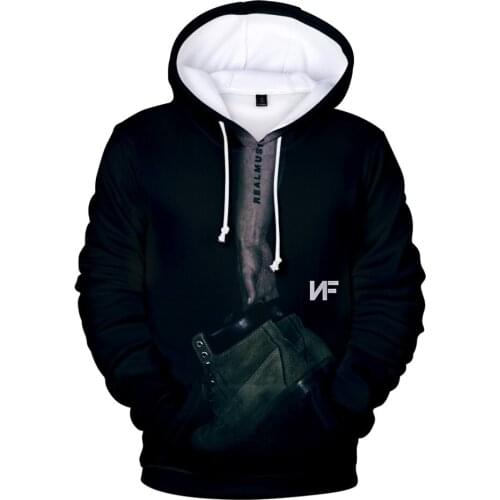 3D NF Hoodies Men Sweatshirts Women Fashion Long sleeve Hip Hop Hooded Autumn Print American Rapper Pullovers Casual Boys Tops