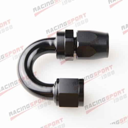 6AN AN6 AN-6 180 Degree Swivel Oil Line Hose End Fitting Adapter Red-Blue/BLACK