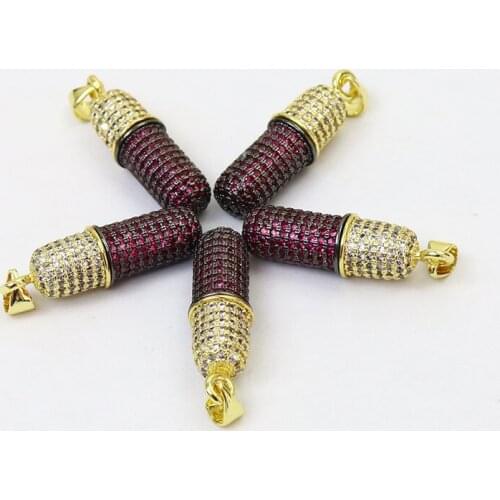 5Pcs Zircon Capsule pendant Zircon Capsule Jewelry Pendant Jewelry Accessories Jewelry pendant Gift 7421