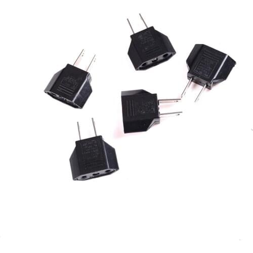 5Pcs/set New Home Tools Adapter Charger EU Euro Europe to US USA AC Power Plug