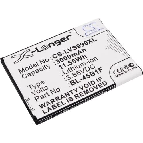 2021 Battery For LG BL-45B1F F600,F720S,G Stylo 2 Plus,H900,H901,H960,H960YK,H961N,H962,H968 3000mAh / 11.55Wh