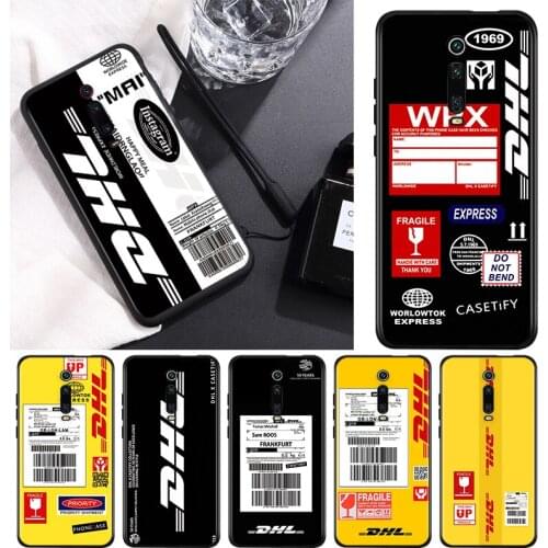 Dhl Express For Xiaomi Redmi 9T 9I 9AT 9A 9C 9 8A 8 7A 7 6A 6 5A 5 4X PRO Prime Plus Black Soft Phone Case