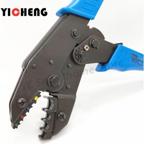 ~Optional jaws random handle colorly European Ratchet Crimper Terminal Crimp Pliers Hardware HS 9" Crimping Tool