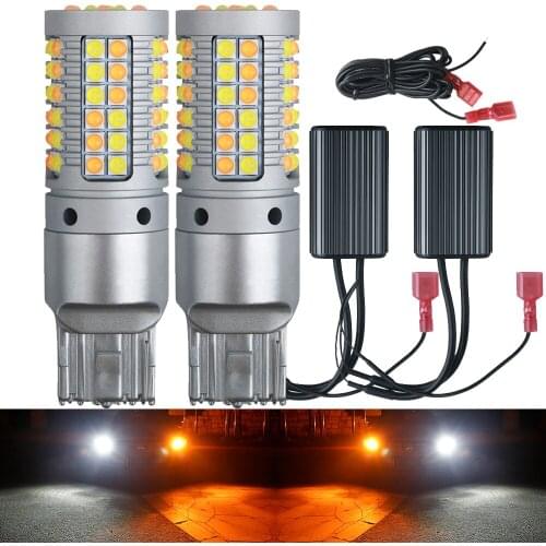 DRL Turn Signal PY21W P21W LED Dho Canbus BA15S BAU15S T20 7440 W21W 3156 69 3030smd Dual Mode Daytime Running Light Ice Blue