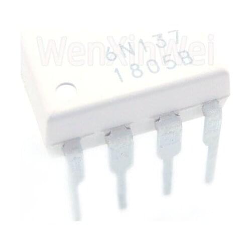 10PCS/LOT 6N137 DIP-8 EL6N137 6N137M Photoelectric Coupler Optocoupler