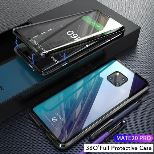 Gradient Double-sided Tempered Glass Case For Huawei P30Pro P30 Case Magnetic Adsorption Case For Huawei Mate 20 Pro Full Cover