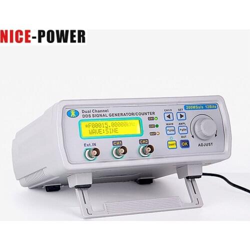 MHS-5200 Signal Generator Frequency Meter Digital Dual-Channel Signal Source Generator High Precision For Researching Engineer