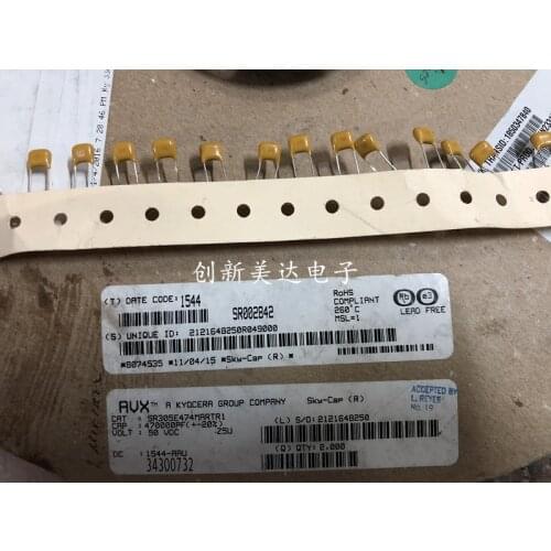 Original new 100% monolithic capacitor 470000pf 50v474 0.47uf Z5U multilayer ceramic SR305E (Inductor)