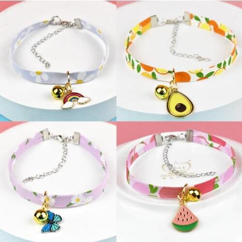 Kitten Collar With Bell Cut Cat Collars Breakaway Adjustable Collar For Cats Puppy Necklace Pet Supplies Collier Cat Accessories