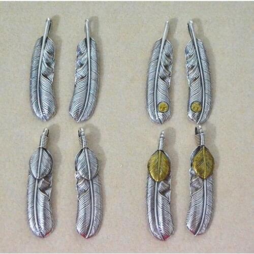 Necklace Combination Feather Necklace Leaf Pendant