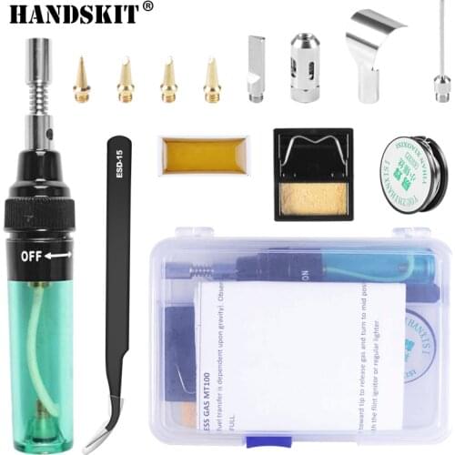 Handskit Soldering Iron MT - 100 Electric Gas Portable Triad Gas Electric Soldering Iron Universal Soldering Iron