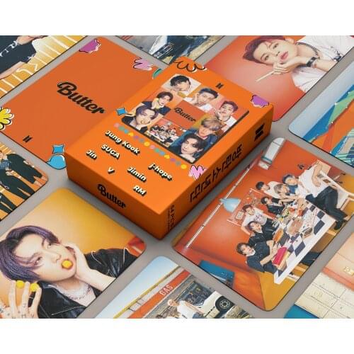 54PCS/SET KPOP South Korean Groups Bangtan Boys Lomo Card Poster New Album BUTTER 8th Anniversary Meeting PhotoCard Cards