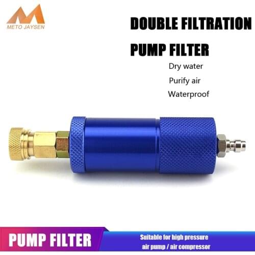 Paintball PCP Hand Pump Filter with Filtering Cotton M10x1 Thread Water-Oil Separator Quick Coupler Purify Air 300bar 4500psi