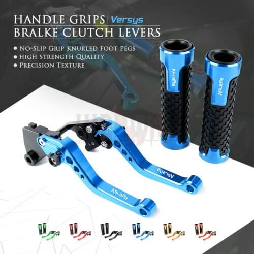 Brake Lever Handlebar Grips Grip CNC Aluminum Short Adjustable Brake Clutch levers For KAWASAKI Versys 300X 2017-2019