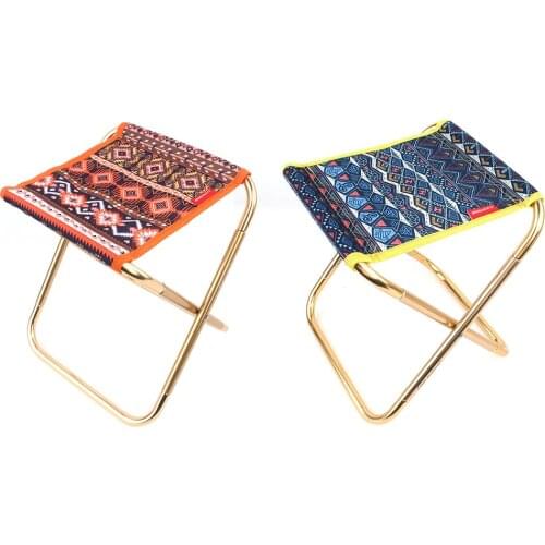 Foldable Small Chair Aluminium Alloy Outdoor Portable Ultralight Stool For Fishing Beach Train Picnic Camp Pocket Folding Chair