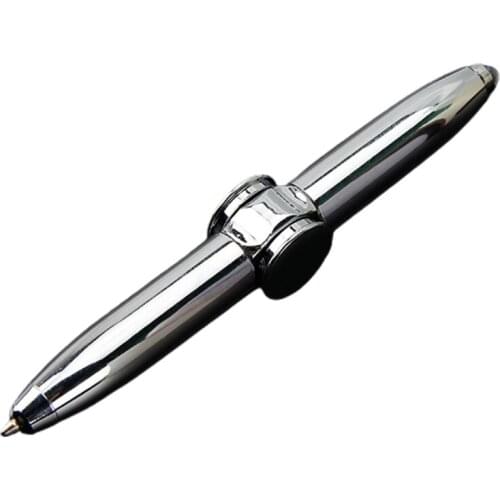 LED Spinning Pen Ball Pen Fidget Spinner Hand Top Light EDC Stress Relief Toys X5XE