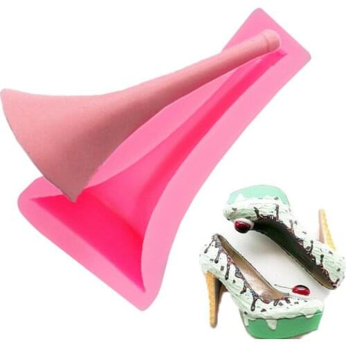 High-heeled Shoes Silicone Fondant Cake Mold Chocolate Handmade Soap Mold Baking Mold