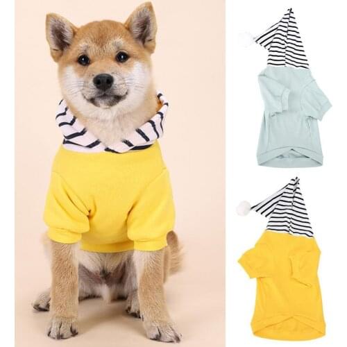 Breathable Nice-looking Fashion Pet Dogs Hooded Coat Skin-friendly Pet Sweatshirt Fashionable for Autumn