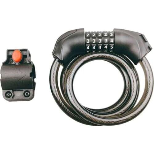 Bike Lock Mountain Road Bike Password Lock Chain Lock with Light Steel Cable Lock Anti-Theft Lock