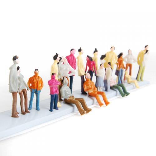 100 Model People Passenger Park Bus Station Train Railway Diorama Layout N