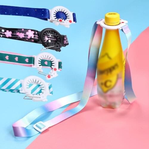 2Pcs Nordic Shoulder Strap Baby Beverage Bottle Sling Strap Water Bottle Buckle Lanyard Back Water Lanyard Bottle Accessories
