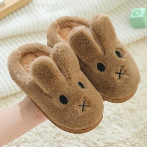 2021 Ins Winter Fashion New Baby Home Slippers Littlt Girls Home Shoes Boys Indoor Slippers Baby House Warm Cartoon Shoes