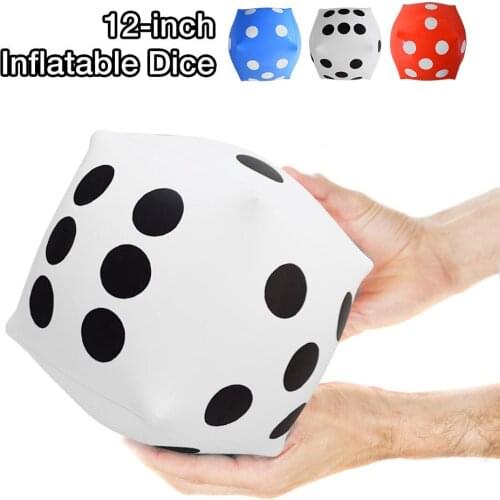 30cm Inflatable Multi Color Blow-Up Cube Big Dice Toy Stage Prop Group Game Tool Casino Poker Party Decorations Pool Beach Toy